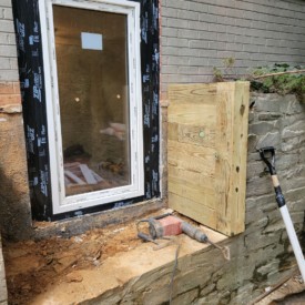 Egress Window Installation in Chevy Chase with Custom Window Well